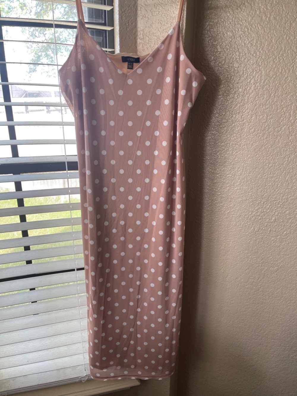AFRM Polka Dot Midi Slip Dress Women’s XL